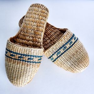 Organic Hand Woven Slippers/Sandals (Size Large 8.5/9.5 Aproxx)